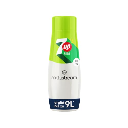 SodaStream Sirup 7UP free - 1x Flasche ergibt 9 Liter Fertiggetränk, Sekundenschnell zubereitet und immer frisch, Seven Up ohne Zucker 440 ml