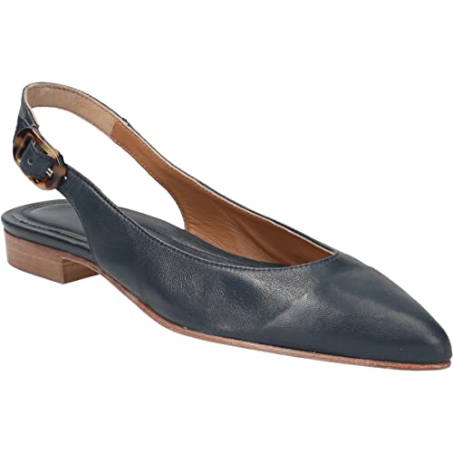 Maripe Peeptoes & Slingpumps Cristina BLU, Glattleder, Blau, Damen im Sale