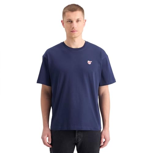 Scotch & Soda Men's The Free Spirit Peace Bird T-Shirt, Navy, im Sale