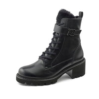 Thumbnail for Paul Green Damen Schnürbootie mit Warmfutter, Frauen Schnürstiefeletten,Warm gefüttert,Kurzstiefel,uebergangsschuhe,Schwarz (Black),40.5 EU / 7 UK im Sale