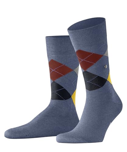 Burlington Herren King M SO Baumwolle Gemustert 1 Paar Socken, Blau (Light Jeans 6662), 40-46 im Sale