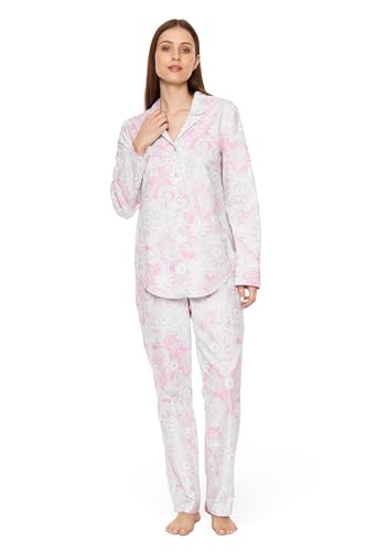 Rösch Pyjama Winterwarm im Herrenstil Flanell Kuschlig 100% Baumwolle 1233535 16541 im Sale