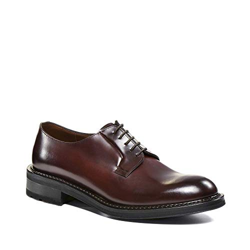 Fratelli Rossetti Schuh All 'English in Leder Glattleder Bordeaux mit Sohle Gummi und Leder - Bordeaux, 5/ im Sale