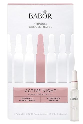 BABOR Active Night, Aufbauende Serum Ampullen für das Gesicht, Für eine verbesserte Hautregeneration, Vegane Formel, Ampoule Concentrates, 7 x 2 ml im Sale