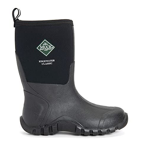 Muck Boot Herren Edgewater Classic Mid Rubber Synthetic Black Stiefel 37 EU im Sale