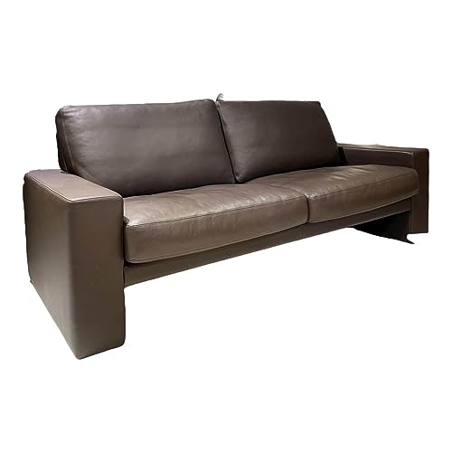 Erpo Sofa 2,5-Sitzig Classics 100 Leder 43.089 Mocca Inklusive Hocker