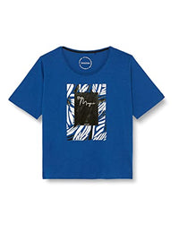 Thumbnail for SAMOON Damen 271050-26215 T-Shirt, Cobalt Blue Gemustert, 42 im Sale