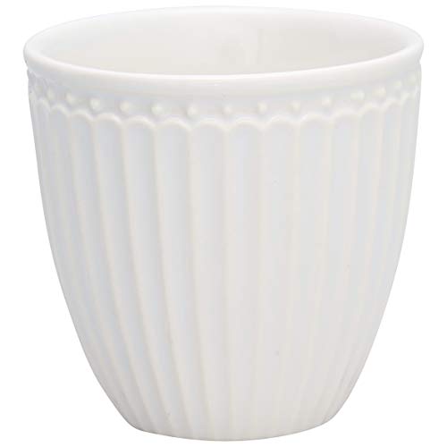 GreenGate - Becher, Tasse, Kaffeetasse, Mini Latte Cup - Alice - Porzellan - White - 125 ml im Sale