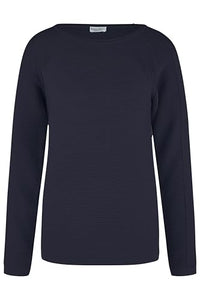 Thumbnail for Barbara Lebek Damen Struktur Pullover mit Rundhals Navy im Sale