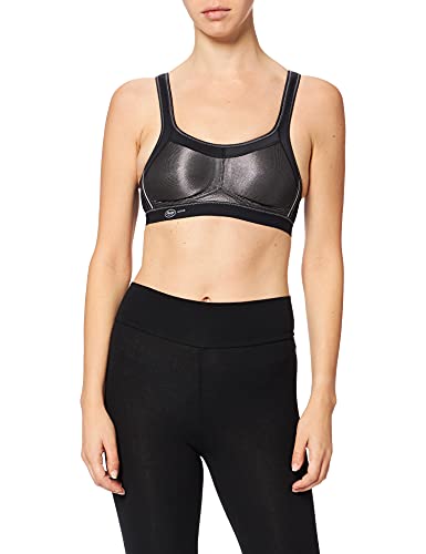 Anita Active Damen Bügelloser BH 5529, Schwarz (Schwarz 001) , 70E