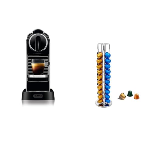 Nespresso De'Longhi EN167.B Citiz Kaffeekapselmaschine, mit Hochdruckpumpe & EXZACT Kaffeekapselhalter kompatibel (40 x Kapseln) im Sale