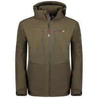 Thumbnail for Geographical Norway Timmex Men - Softshelljacke Herren Wasserdicht atmungsaktiv Kapuze - Outdoor Mantel Tactical Widerstandsfähig Windbreaker Jacke - Wandern Ski Winter Frühling (Khaki L) im Sale