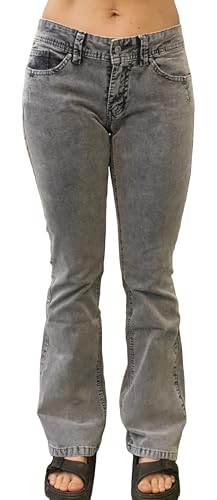 Buenavista Malibu-Zip Bootcut fine Cord Washed Grey - im Sale