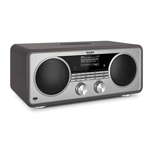 TechniSat DIGITRADIO 602 - Kompaktanlage mit 70 Watt 2.1 Lautsprechersystem (Stereo Musik-Center mit Internetradio, DAB+, UKW, CD-Player, USB, Bluetooth, App-Steuerung, Qi Ladestation) im Sale