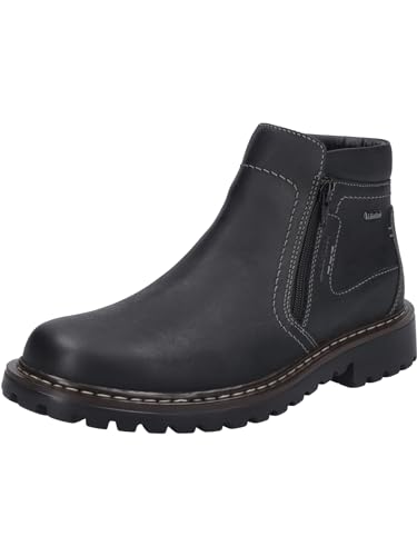 Josef Seibel Herren Ankle Boots Chance 55,Weite G (Normal),Wechselfußbett,wasserdicht,uebergangsstiefel,knöchelhoch,schwarz,43 EU im Sale