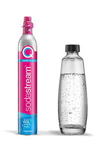 Thumbnail for SodaStream QC-Reservepack mit 1x Quick Connect CO2-Zylinder (Ergiebigkeit: 60L) und 1x 1.0 L Glasflasche, Pink, 27.5x16x44, 1053400490