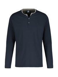 Thumbnail for LERROS Herren Langarmshirt mit Serafinoausschnitt Classic Navy im Sale