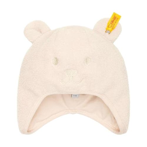 Steiff Unisex Baby Bommel Beanie-Mütze, Oxford TAN, 43 im Sale