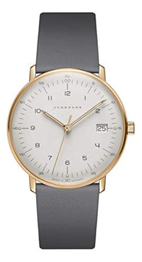 Thumbnail for Junghans 047/7854.04 Damen-Uhr Max Bill Analog Quarz mit Leder-Band im Sale