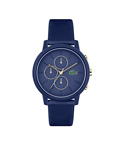 Lacoste Chronograph Quarz Uhr für Herren mit Marinblaues Silikonarmband - 2011248 im Sale