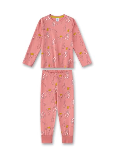 Sanetta Mädchen-Schlafanzug lang Rosa | Hochwertiger und bequemer Schlafanzug aus Baumwolle für Mädchen. Pyjamaset für Mädchen 140 im Sale