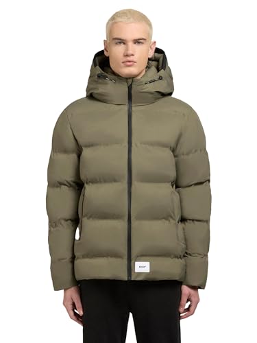 khujo Herren Winterjacke warme Steppjacke mit großer Kapuze Silas2-YM Light Moss Green im Sale