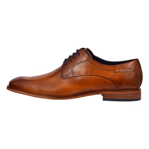 bugatti Herren Businessschuhe, Männer Business Schnürer, Wechselfußbett,Derby schnürung,büro,Freizeit,Schnuerschuhe,Cognac (6300),44 im Sale