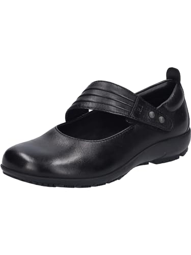 Josef Seibel Damen Riemchenballerinas Charlotte 03,Weite G (Normal),spangenballerinas,Ballerinen,Pumps,Halbschuhe,Black-Black,40 EU im Sale