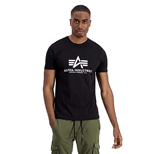 Alpha Industries Herren Basic T 2 Pack T-Shirt, White, (2er Pack) im Sale