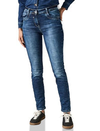 Thumbnail for CECIL Damen B376494 Jeans Im Slim Fit, Mid Blue Wash, 30W / 30L EU im Sale