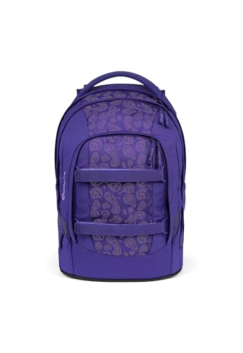 satch pack Schulrucksack ab 5. Klasse ergonomisch 30L Stauraum standfest Organisationstalent Bright Faces - Lila im Sale