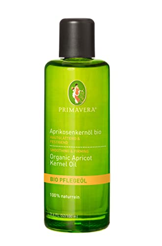 PRIMAVERA Pflegeöl Aprikosenkernöl bio 100 ml - Aromaöl, Naturkosmetik - glättend, festigend bei reifer und empfindlicher Haut - vegan im Sale