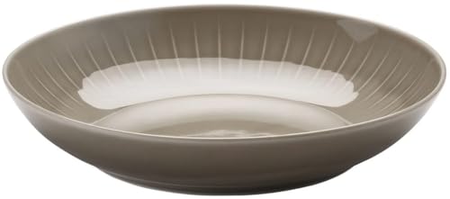 Rosenthal Joyn Grey Teller tief 23 cm, Steinzeug Suppenteller, Salatteller, Servierteller rund, Teller, Essteller, Geschirr für Spülmaschine und Mikrowelle, Höhe 4,5 cm, grau im Sale