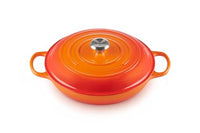 Thumbnail for Le Creuset Signature Gusseisen Gourmet-Profitopf, Rund, Ø 30 cm, 3,5 l, Für alle Herdarten inkl. Induktion geeignet, 5,555 kg, Ofenrot, 21180300902430 im Sale