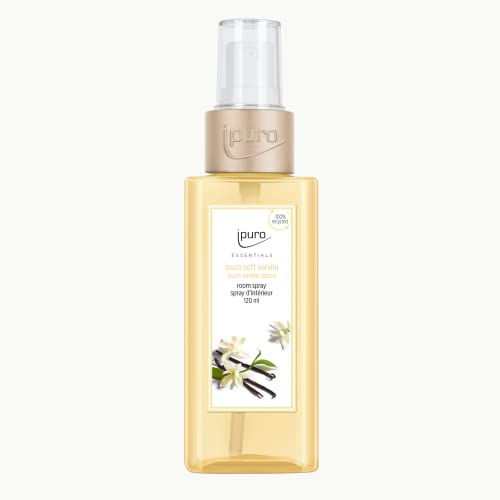 ipuro - erfrischendes ipuro soft vanilla Raumspray - dezentes Duftspray mit feiner Madagaskar Vanille - stilvolles Room Fragrance für ein puristisches Dufterlebnis in jedem Raum 120 ml