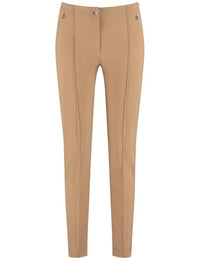 Thumbnail for Gerry Weber Damen Stretchhose SAN꞉YA Skinny FIT unifarben 7/8 Länge Caramel 48 im Sale