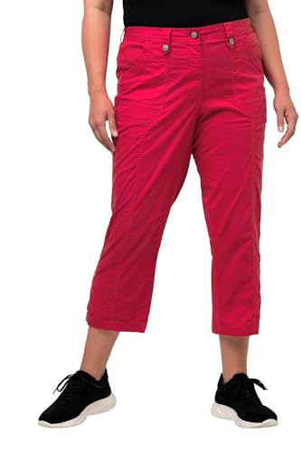 Ulla Popken Damen 7/8-Cargohose PANTS, rot, 48 EU im Sale