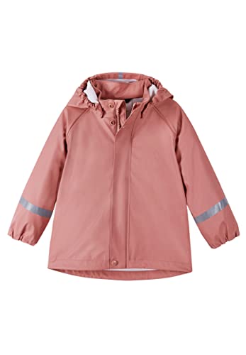 Reima Regenjacke Lampi für Kinder, wasserdichte Jacke mit verschweißten Nähten und Abnehmbarer Kapuze, Unisex Regenbekleidung für Mädchen und Jungen Candy pink 134 im Sale