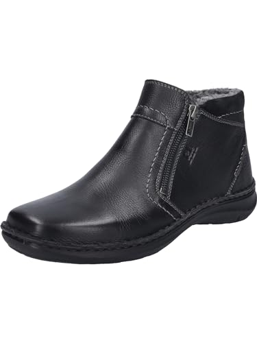 Josef Seibel Herren Ankle Boots New Anvers 04,Weite K (Extra weit),Wechselfußbett,reißverschluss,Stiefel,Booties,schwarz,43 EU im Sale