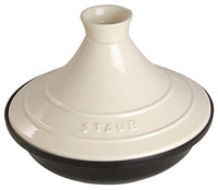 Thumbnail for Staub Tajine mit Sockel aus Gusseisen, Deckel aus Keramik, 28 cm, schwarz/creme