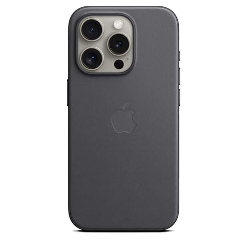 Apple iPhone 15 Pro Feingewebe Case mit MagSafe – Schwarz  im Sale