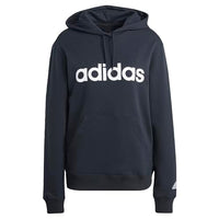 Thumbnail for adidas Damen Essentials Linear Kapuzenpullover, Black/White, im Sale