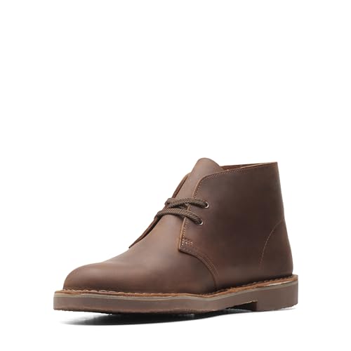 Clarks Herren Desert Boot Bushacre 3 Chukka-Stiefel, Dark Brown Lea, 43 EU im Sale