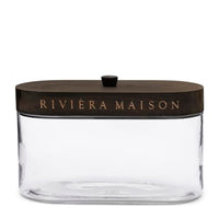 Thumbnail for Riviera Maison Kochtopf Glas mit Holzdeckel, ovales Vorratsglas für Lebensmittel und Süßigkeiten - Harlem Storage Jar - (LxBxH) 27x13.5x17 im Sale