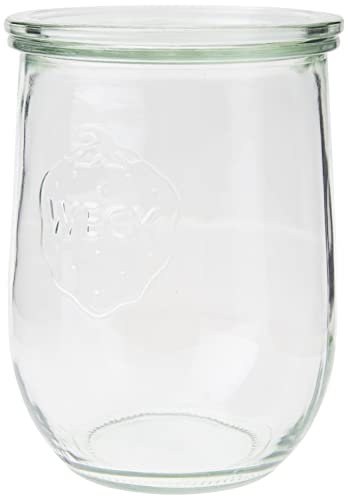 Weck-Tulpen-Glas, runder Rand, glas, durchsichtig, 1050 ml, 6 Stück im Sale