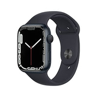 Thumbnail for Apple Watch Series 7 (GPS, 45mm) Smartwatch - Aluminiumgehäuse Mitternacht, Sportarmband Mitternacht - Regular. Fitnesstracker, Blutsauerstoff und EKGApps, Always-On Retina Display, Wasserschutz