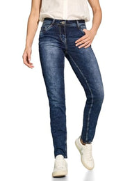 Thumbnail for CECIL Damen B377687 Jeans Casual Fit, Mid Blue Wash, 34W / 30L EU im Sale