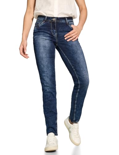 CECIL Damen B377687 Jeans Casual Fit, mid Blue wash, 32W x 30L im Sale