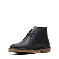 Thumbnail for Clarks Herren Desert Boot Bushacre 3 Chukka-Stiefel, Black Leather, 44 EU im Sale