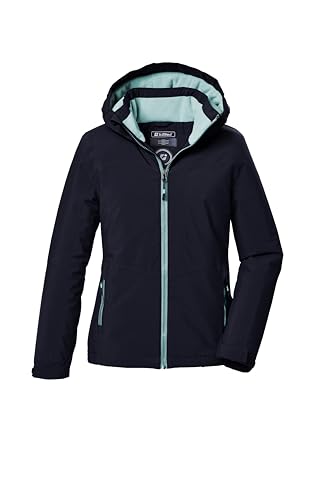 killtec Mädchen Funktionsjacke/Outdoorjacke mit Kapuze KOW 352 GRLS JCKT, dunkelnavy, 164, 42145-000 im Sale